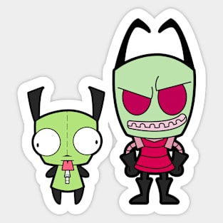 Invader Zim and Gir Sticker